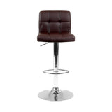 darrahopens Furniture > Bar Stools & Chairs Artiss Set of 2 Gas Lift Bar Stools PU Leather - Chocolate Brown