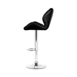darrahopens Furniture > Bar Stools & Chairs Artiss Set of 2 Kitchen Bar Stools - Black and Chrome