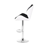 darrahopens Furniture > Bar Stools & Chairs Artiss Set of 2 Kitchen Bar Stools - White, Black and Chrome