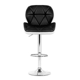 darrahopens Furniture > Bar Stools & Chairs Artiss Set of 2 Kitchen Bar Stools - White, Black and Chrome