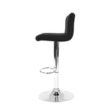 darrahopens Furniture > Bar Stools & Chairs Artiss Set of 2 Line Style PU Leather Bar Stools - Black