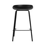 darrahopens Furniture > Bar Stools & Chairs Artiss Set of 2 Metal Bar Stools - Black