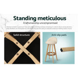 darrahopens Furniture > Bar Stools & Chairs Artiss Set of 2 PU Leather Backrest Bar Stools - Beige