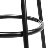 darrahopens Furniture > Bar Stools & Chairs Artiss Set of 2 PU Leather Bar Stools - Black and Steel