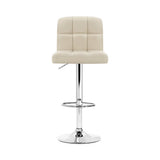 darrahopens Furniture > Bar Stools & Chairs Artiss Set of 2 PU Leather Gas Lift Bar Stools - Beige