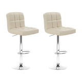darrahopens Furniture > Bar Stools & Chairs Artiss Set of 2 PU Leather Gas Lift Bar Stools - Beige