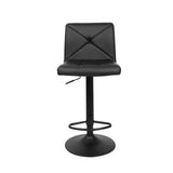 darrahopens Furniture > Bar Stools & Chairs Artiss Set of 2 PU Leather Gas Lift Bar Stools - Black