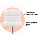 darrahopens Furniture > Bar Stools & Chairs Artiss Set of 2 PU Leather Gas Lift Bar Stools - White