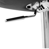 darrahopens Furniture > Bar Stools & Chairs Artiss Set of 2 PU Leather Patterned Bar Stools - Black and Chrome