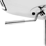 darrahopens Furniture > Bar Stools & Chairs Artiss Set of 2 PU Leather Patterned Bar Stools - White and Chrome