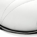darrahopens Furniture > Bar Stools & Chairs Artiss Set of 2 PU Leather Patterned Bar Stools - White and Chrome