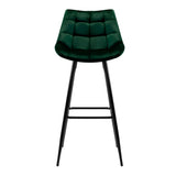darrahopens Furniture > Bar Stools & Chairs Artiss Set of 2 Velvet Bar Stools - Green