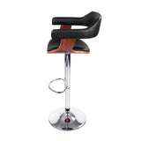 darrahopens Furniture > Bar Stools & Chairs Artiss Set of 2 Wooden Bar Stool - Black and Wood