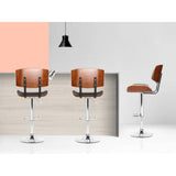 darrahopens Furniture > Bar Stools & Chairs Artiss Set of 2 Wooden Gas Lift Bar Stools - Black and Chrome