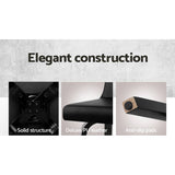 darrahopens Furniture > Bar Stools & Chairs Artiss Set of 2 Wooden PU Leather Bar Stool - Black