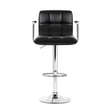 darrahopens Furniture > Bar Stools & Chairs Artiss Set of 4 Bar Stools Gas lift Swivel Armrests - Steel and Black