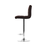 darrahopens Furniture > Bar Stools & Chairs Artiss Set of 4 Bar Stools Gas lift Swivel - Steel and Chocolate