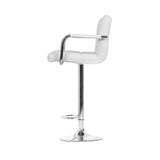 darrahopens Furniture > Bar Stools & Chairs Artiss Set of 4 Bar Stools Gas lift Swivel - Steel and White