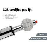 darrahopens Furniture > Bar Stools & Chairs Artiss Set of 4 Bar Stools PU Leather Diamond Style - Grey