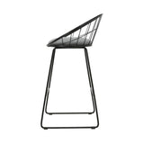 darrahopens Furniture > Bar Stools & Chairs Artiss Set of 4 Bar Stools Steel Fabric - Grey and Black