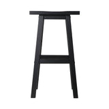 darrahopens Furniture > Bar Stools & Chairs Artiss Set of 4 Beech Wood Bar Stools - Black