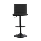 darrahopens Furniture > Bar Stools & Chairs Artiss Set of 4 Faux Linen Bar Stools - Black