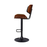 darrahopens Furniture > Bar Stools & Chairs Artiss Set of 4 Kitchen Bar Stools Gas Lift Stool Chairs Swivel Barstool Leather Black