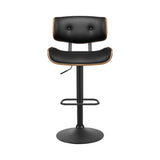 darrahopens Furniture > Bar Stools & Chairs Artiss Set of 4 Kitchen Bar Stools Gas Lift Stool Chairs Swivel Barstool Leather Black