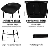 darrahopens Furniture > Bar Stools & Chairs Artiss Set of 4 Metal Bar Stools - Black
