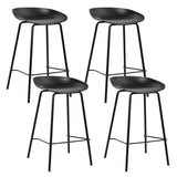 darrahopens Furniture > Bar Stools & Chairs Artiss Set of 4 Metal Bar Stools - Black