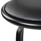darrahopens Furniture > Bar Stools & Chairs Artiss Set of 4 PU Leather Bar Stools - Black and Steel