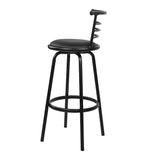 darrahopens Furniture > Bar Stools & Chairs Artiss Set of 4 PU Leather Bar Stools - Black and Steel
