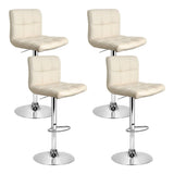 darrahopens Furniture > Bar Stools & Chairs Artiss Set of 4 PU Leather Gas Lift Bar Stools - Beige