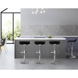 darrahopens Furniture > Bar Stools & Chairs Artiss Set of 4 PU Leather Wave Style Bar Stools - Black