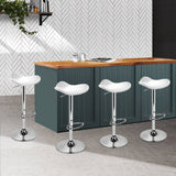 darrahopens Furniture > Bar Stools & Chairs Artiss Set of 4 Swivel Bar Stools - White
