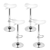 darrahopens Furniture > Bar Stools & Chairs Artiss Set of 4 Swivel Bar Stools - White