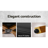darrahopens Furniture > Bar Stools & Chairs Artiss Set of 4 Walnut Wood Bar Stools - Black and Brown