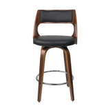darrahopens Furniture > Bar Stools & Chairs Artiss Set of 4 Wooden Bar Stools PU Leather - Black and Wood