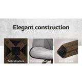 darrahopens Furniture > Bar Stools & Chairs Artiss Velvet Bar Stool Swivel - Grey and Wood