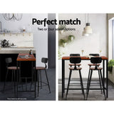 darrahopens Furniture > Bar Stools & Chairs Artiss Vintage Bar Table ALEX Retro Pine Wood Metal Frame