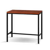 darrahopens Furniture > Bar Stools & Chairs Artiss Vintage Bar Table ALEX Retro Pine Wood Metal Frame
