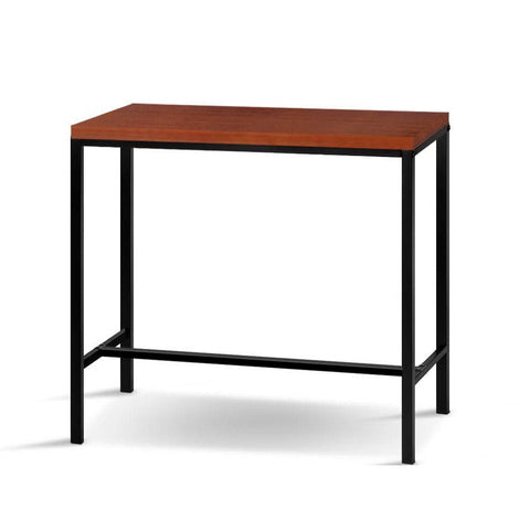 darrahopens Furniture > Bar Stools & Chairs Artiss Vintage Bar Table ALEX Retro Pine Wood Metal Frame