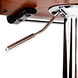 darrahopens Furniture > Bar Stools & Chairs Artiss Wooden Gas Lift Bar Stool - Black and Chrome