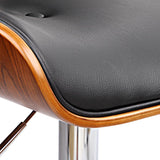 darrahopens Furniture > Bar Stools & Chairs Artiss Wooden Gas Lift Bar Stool - Black and Chrome