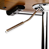 darrahopens Furniture > Bar Stools & Chairs Artiss Wooden Gas Lift Bar Stool - White and Chrome