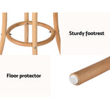 Darrahopens Furniture > Bar Stools & Chairs Artiss X2 Bar Stools Wooden Stool Counter Chair Kitchen Barstools Rattan Seat