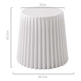 darrahopens Furniture > Bar Stools & Chairs ArtissIn Set of 2 Cupcake Stool Plastic Stacking Bar Stools Dining Chairs Kitchen White
