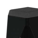 darrahopens Furniture > Bar Stools & Chairs ArtissIn Set of 2 Puzzle Stool Plastic Stacking Bar Stools Dining Chairs Kitchen Black