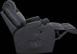 darrahopens Furniture > Bar Stools & Chairs Black Massage Sofa Chair Recliner 360 Degree Swivel PU Leather Lounge 8 Point Heated