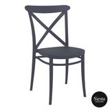 Darrahopens Furniture > Bar Stools & Chairs Cross Chair - Anthracite